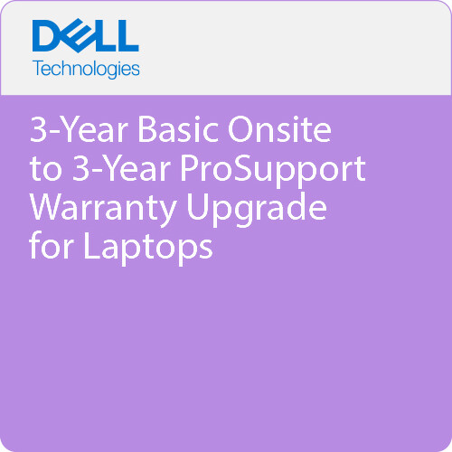 Dell 3-Year Basic Onsite to 3-Year ProSupport Warranty Upgrade for Laptops