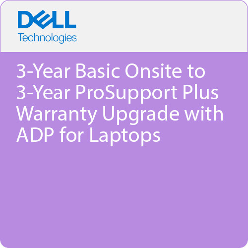 Dell 3-Year Basic Onsite to 3-Year ProSupport Plus Warranty Upgrade with ADP for Laptops