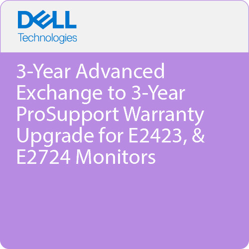 Dell 3-Year Advanced Exchange to 3-Year ProSupport Warranty Upgrade for Monitors