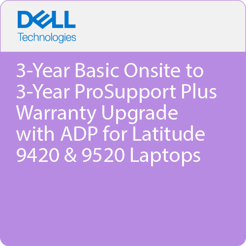 Dell 3-Year Basic Onsite to 3-Year ProSupport Plus Warranty Upgrade with ADP for Laptops