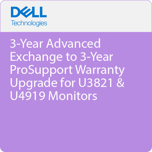 Dell 3-Year Advanced Exchange to 3-Year ProSupport Warranty Upgrade for Monitors