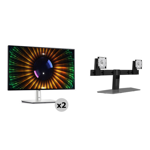 Dell Dual Dell UltraSharp 23.8" 120 Hz Monitor and Stand Kit