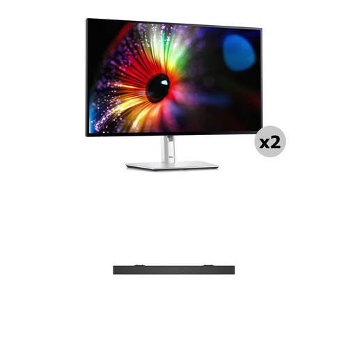 Dell Dual UltraSharp 27" 1440p Monitor & Slim Soundbar Kit