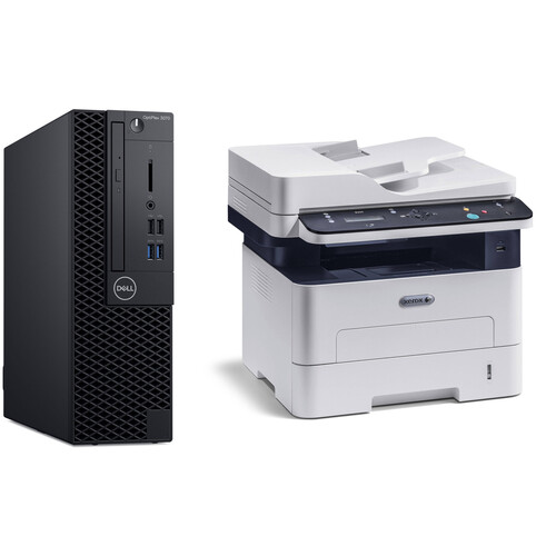 Dell OptiPlex 3070 Desktop Computer with Multifunction Printer