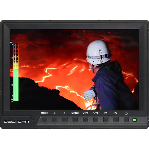 Delvcam 7" 4K HDMI On-Camera Monitor with Audio Meter