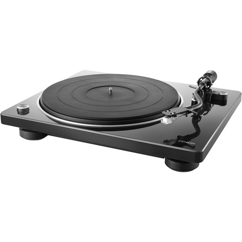 Denon DP-400 Stereo Turntable (Piano Black)