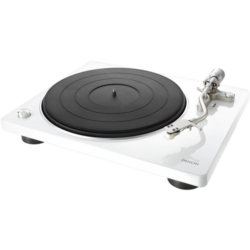 Denon DP-400 Stereo Turntable (White)