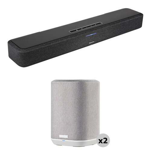 Denon Home Sound Bar SB550 and Two Home 150 NV Wireless Speaker