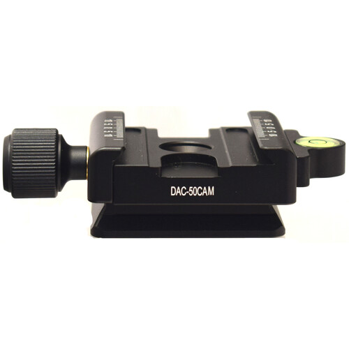 Desmond DAC-50CAM Bi-Directional 50mm QR Clamp for Arca-Type QR Plates with Removable Arca-Type and Manfrotto Base Mounting Plate