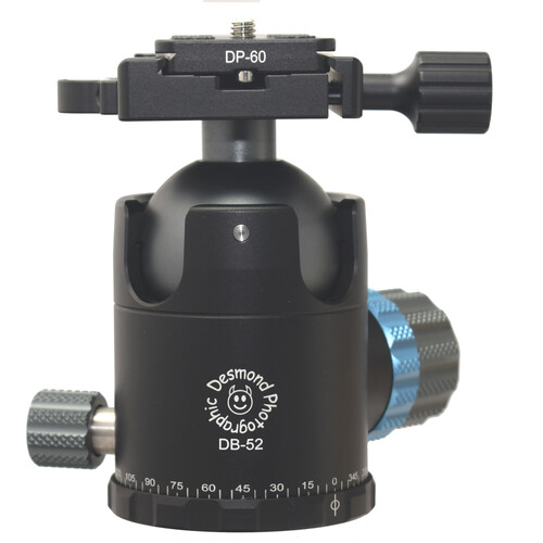 Desmond DB-52M 52mm Ball Head with Arca/Manfrotto Clamp