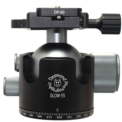 Desmond DLOW-55M 55mm Low-Profile Ball Head with Arca/Manfrotto Clamp