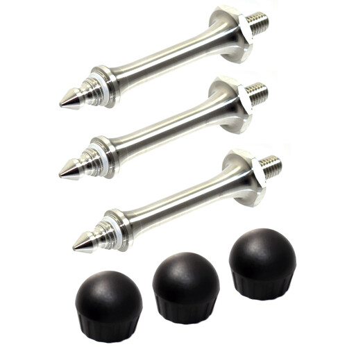 Desmond 91mm Stiletto Tripod Spike Feet with Plastic Covers (3-Pack)