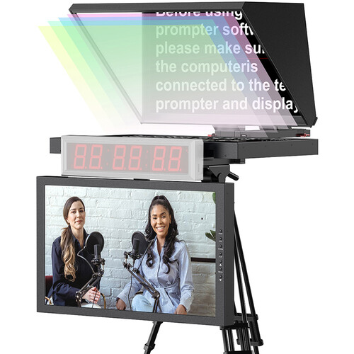 Desview DT20-M Dual-Screen HDMI/3G-SDI High-Bright Teleprompter (20")