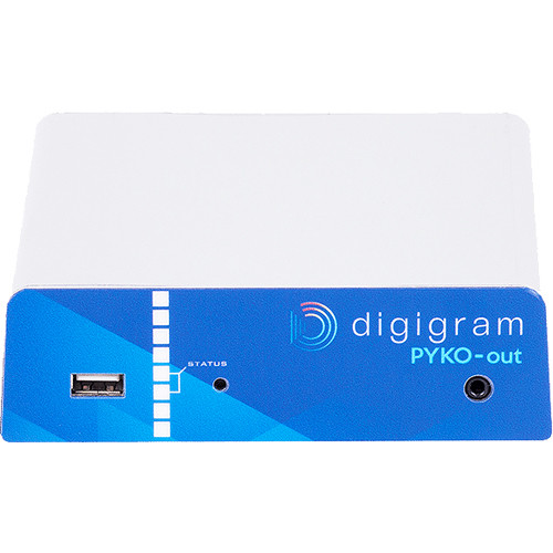 Digigram 1-Stereo Balanced Analog Out, 1-Phones out, Ethernet