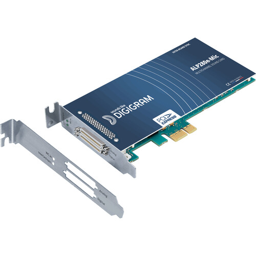 Digigram ALP280e-MIC 8-Channel Analog Mic/Line PCIe Sound Card