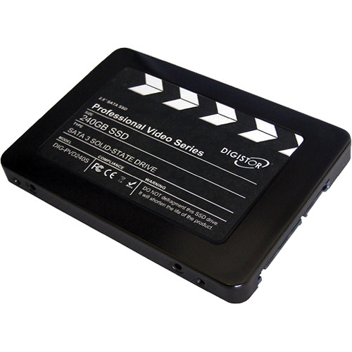 Digistor Professional Series 240GB SSD Drive for Uncompressed Video