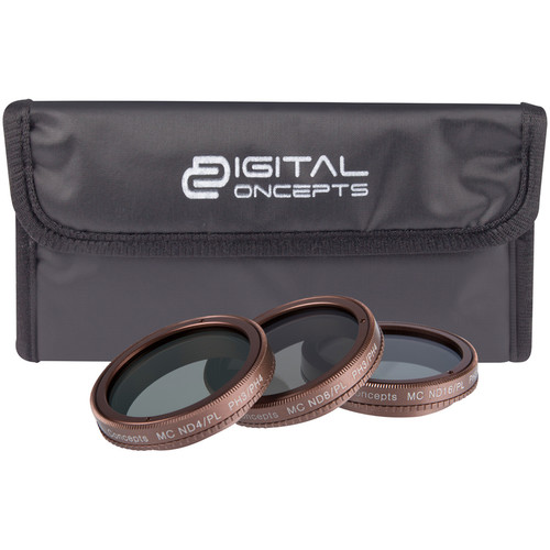 Digital Concepts Gold Series 3-Piece Filter Kit for Select DJI Phantom 3 and Phantom 4 Quadcopters