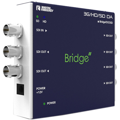 DIGITAL FORECAST Bridge Mini 3G/HD/SD-SDI & ASI 1x6 Distribution Amplifier with Reclocking