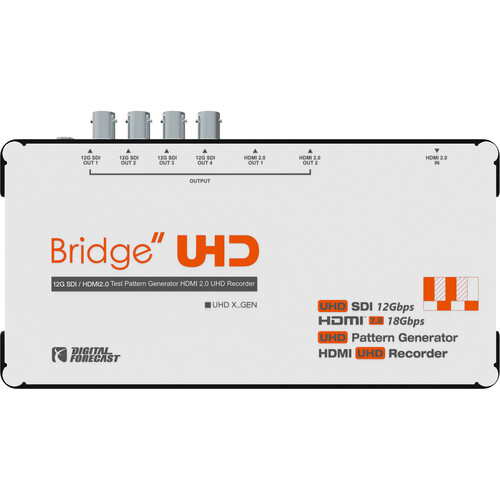 DIGITAL FORECAST UHD X_GEN UHD Test Pattern Generator & Recorder