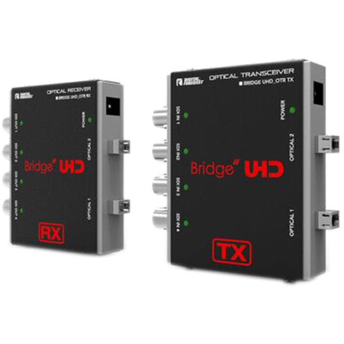 DIGITAL FORECAST Bridge UHD Optical Quad 3G-SDI Transceiver Input and 4 Channels Receiver Output (Up to 6.2mil)