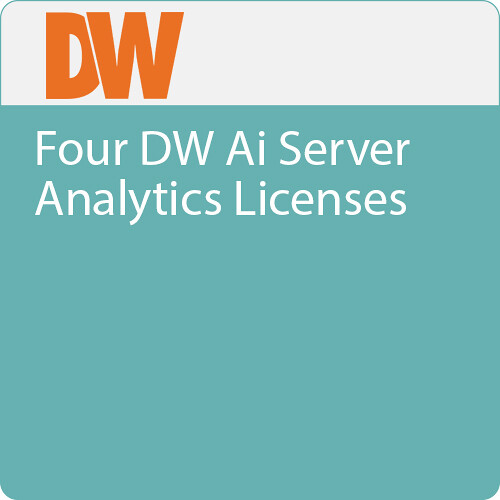 Digital Watchdog DW-AISLSC004 Four DW Ai Server Analytics Licenses