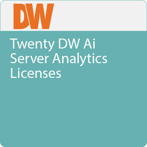 Digital Watchdog DW-AISLSC020 Twenty DW Ai Server Analytics Licenses