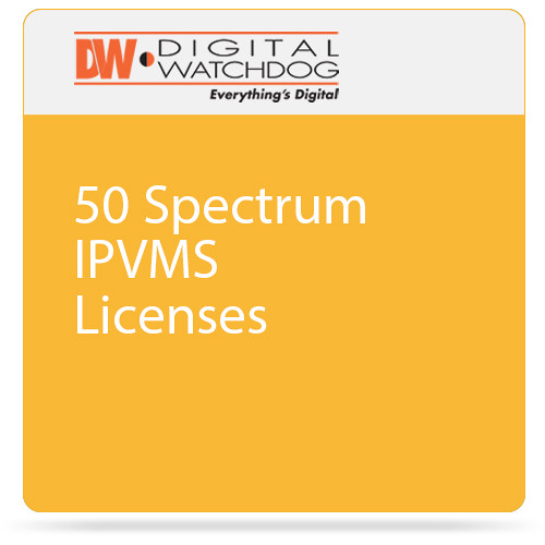 Digital Watchdog 50 Spectrum IPVMS Recording Licenses