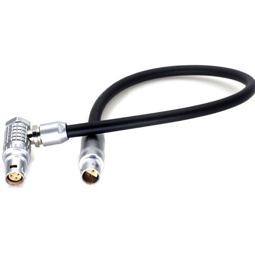DigitalFoto Solution Limited 1S 3-Pin ARRI TRINITY to 6-Pin Right-Angle Power Cable for RED V-RAPTOR & DJI Ronin 4D/4D FLEX (23.6")