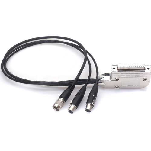 DigitalFoto Solution Limited DB-25 to Hirose and 2 x TA3F Connectors Cable (19.7")