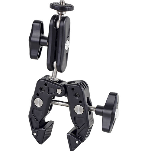 DigitalFoto Solution Limited Crab-Style Clamp with Dual Ball Head Mount