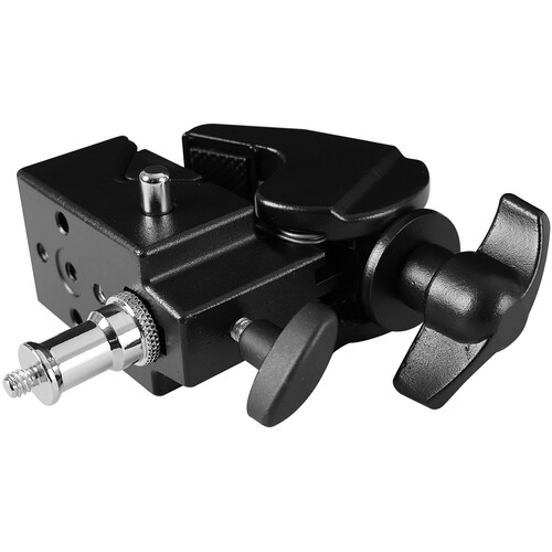 DigitalFoto Solution Limited Super Clamp with Ordinary Locking Knob and 5/8" Babypin (Black)