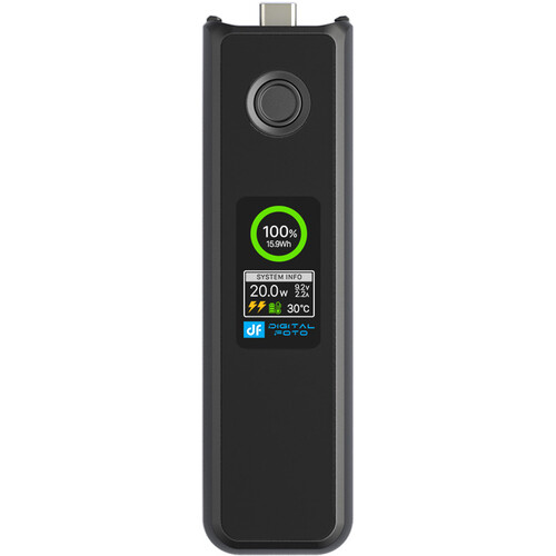 DigitalFoto Solution Limited Quick-Charging Battery Handle with Color LCD Monitor for DJI Osmo Pocket 3