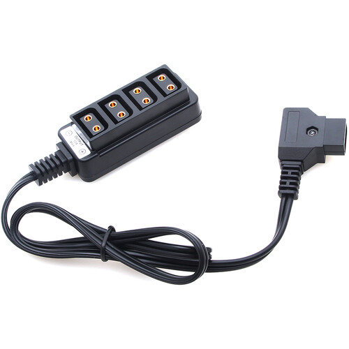 DigitalFoto Solution Limited D-Tap Breakout Adapter with 4 x D-Tap Ports (Straight Cable)