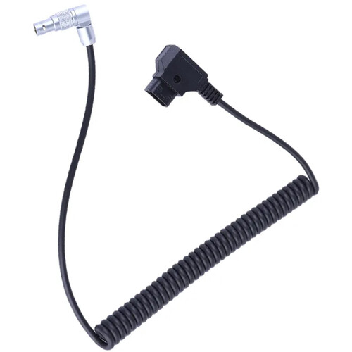 DigitalFoto Solution Limited Coiled D-Tap to 2-Pin LEMO Power Cable for RED KOMODO (1.6 to 4.9')