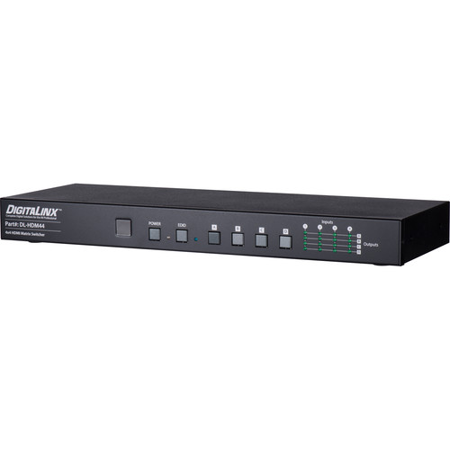 Digitalinx DigitaLinx 4x4 HDMI Matrix Switcher with 4K Support