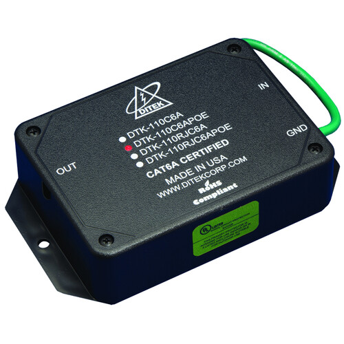 DITEK 10 Gigabit Ethernet Surge Protector (110 Block to 110 Block)