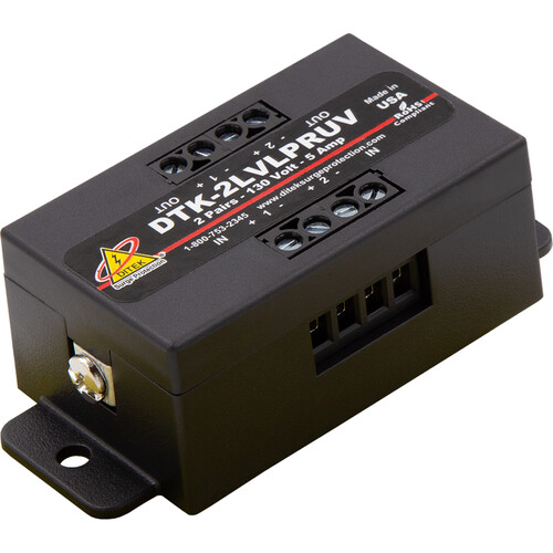 DITEK DTK-2LVLPRUV 2-Pair Circuit Surge Protector (130V)