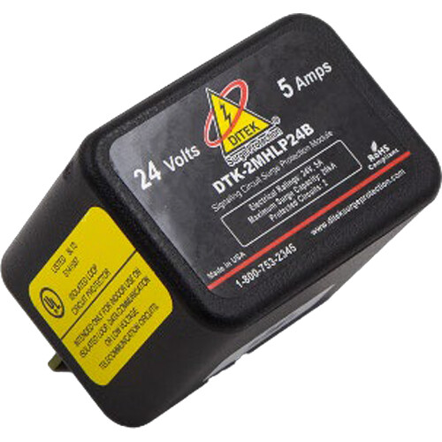 DITEK DTK-2MHLP24B 2-Pair Low Voltage Data & Signaling Circuit Surge Protector Module (24V)