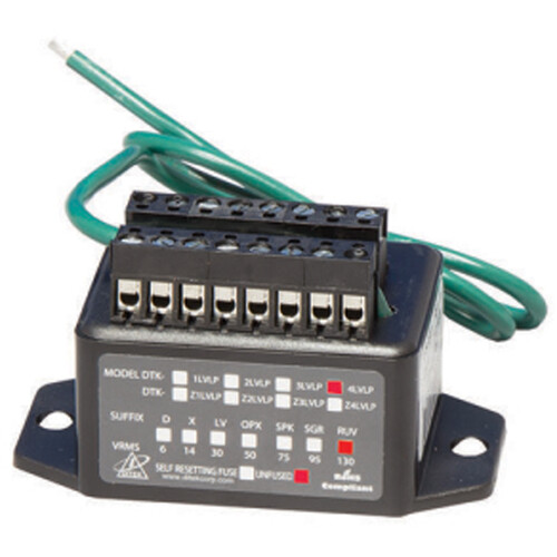 DITEK DTK-4LVLPRUV 4-Pair Circuit Surge Protector (130V)