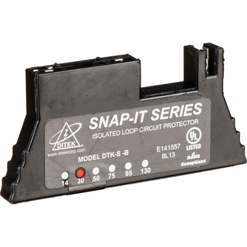 DITEK 66 Block Quick-Connect Surge Protector for Snap-It Series (2A, 30V)