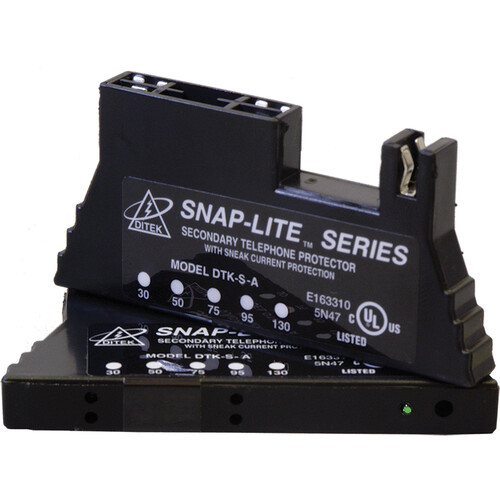 DITEK 66 Block Quick-Connect Surge Protector for Snap-Lite Series (2A, 30V)