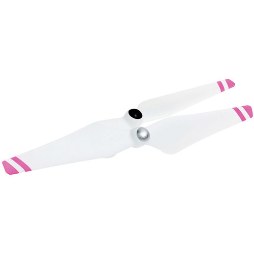 DJI 9450L Not Thrust Boosted 9" Self-Tightening Props for Phantoms (Pair, Pink Stripes)
