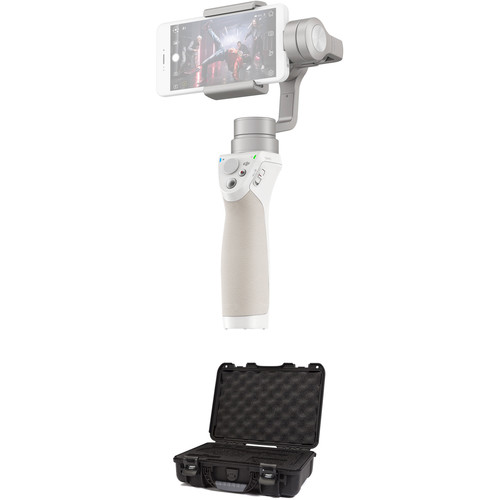 DJI Silver DJI Osmo Mobile Gimbal for Smartphones Kit with Nanuk Case