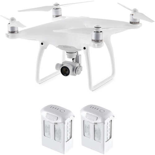 DJI Phantom 4 Quadcopter Kit with Two Spare Batteries