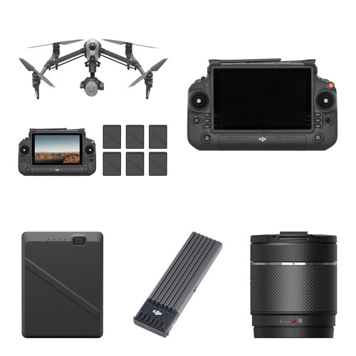 DJI Inspire 3 Drone with PROSSD 1TB Storage & 18mm Lens Kit