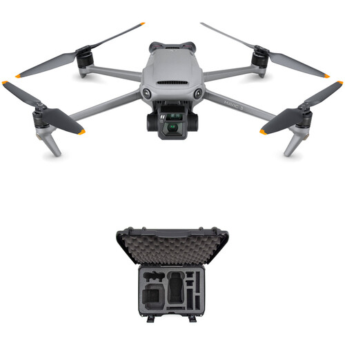 DJI Mavic 3 Fly More Combo Drone with Hard-Shell Travel Case Kit