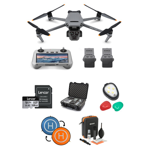 DJI Mavic 3 Pro Drone with Fly More Combo & DJI RC with Hard Case Kit