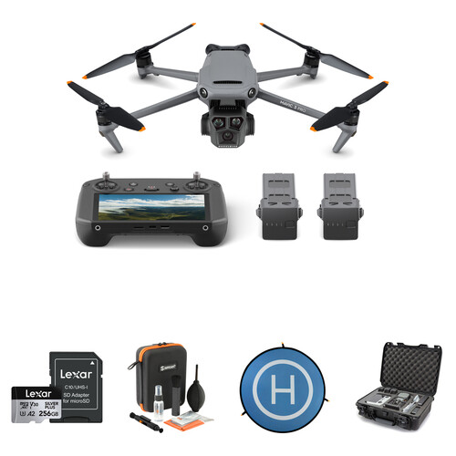 DJI Mavic 3 Pro Drone with Fly More Combo & DJI RC Pro with Hard Case Kit
