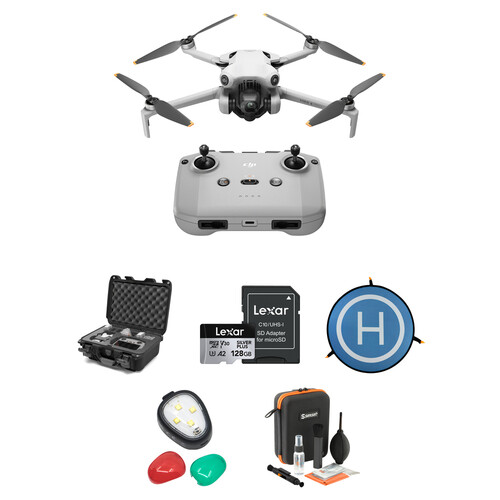 DJI Mini 4 Pro Drone with RC-N2 and Memory Card/Landing Pad Kit
