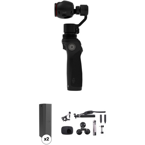 DJI Osmo Gimbal with 4K Camera & Sport Accessory Kit + Extra Batteries